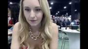 Playing With Myself Under The Table At Exxxotica[Gif]