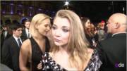 Natalie Dormer &Amp;Amp;Amp; Jennifer Lawrence Sharing A Kiss On The Red Carpet