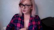 Pink Hair, Glasses, Flannel &Amp;Amp;Amp; Cleavage (U/Candyglitter @ R/Flannelgetsmehot)