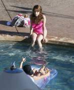 Anna Kendrick By The Pool