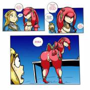 Mipha Is A Great Host When Zelda's Over To Visit (Oddrich &Amp;Amp;Amp; Themanwithnobats)