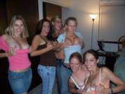 Six Women Flashing