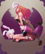 Riven Is Caught, And Katarina Fucks Her Like A Bunny While Wearing A Bunny Suit. ...