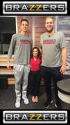 [Request] News Anchor Posing With Gonzaga Players