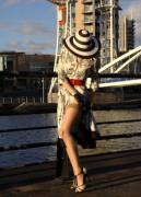 Stockings And High Heels At Salford Quays. For Some Reason, The Guys Jogging Around ...