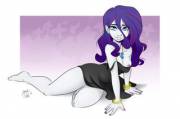 Rarity Looking Somewhat Disheveled For A Change [Humanized] (Artist: Ponutjoe)