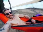 Hammock On The Beach