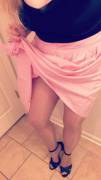 Pink Skirt &Amp;Amp;Amp; Pantyhose