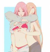 [Ino] Helping [Sakura] Undress