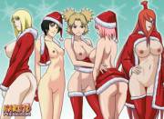 Christmas Celebrations Will Never End [Samui, Mei, Sakura, Temari, Kurotsuchi]