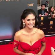 Miss Universe 2015, Pia Wurtzbach, In Her Sexy Red Dress On The Red Carpet (X-Post ...