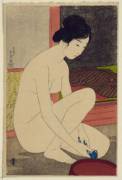 &Amp;Quot;Woman After Bath&Amp;Quot; Illustration By Goyō Hashiguchi (1915)