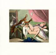 &Amp;Quot;The Revenge&Amp;Quot; - Hand-Colored Etching By Thomas Rowlandson (C. 1790-1810)