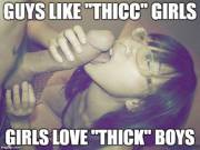Guys Like &Amp;Quot;Thicc&Amp;Quot; Girls Love &Amp;Quot;Thick&Amp;Quot;