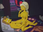 Lurleen &Amp;Amp;Amp; Royce Lumpkin In A Seedy Motel (Sfan) [The Simpsons]