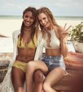 Josephine Skriver And Jasmine Tookes