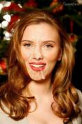A Christmas Facial With Scarlett Johansson [Oc]