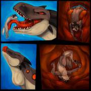 &Amp;Quot;Licking Up A Wolf&Amp;Quot; [Furry][Oral][Soft][Size Difference][M/M]