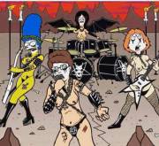 Hardcore Cartoon Mother Death Metal Band