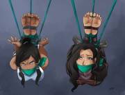 Asami And Korra Suspended