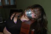 Cute Teen Tape Gagged