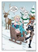 Elsa Takes Anna For A Ride