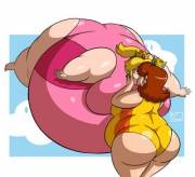 Peach &Amp;Amp;Amp; Daisy Belly Inflation