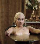 Emilia Clarke Getting Out Of The Tub In Game Of Thrones (Cropped, Color Corrected ...