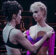 Gina Gershon Pulling Down Elizabeth Berkley's Shirt In A Very Dominant Way (From ...