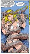Magik Pinned In Her Bikini [New Mutants Special #1]