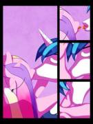 Saturday Night [M/F, Shining Armor X Cadence, 16 Pages, Artist: Idle-Hooves]