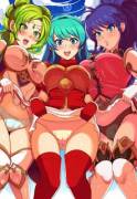 L'arachel, Eirika &Amp;Amp;Amp; Tana Showing The Goods (Revolverwing)