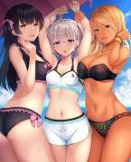 Fuyuko, Asahi, &Amp;Amp;Amp; Mei At The Beach [Idolmaster]