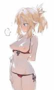Mordred's Boobs Hanging Out