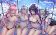 Sakura, Kiana, Mei &Amp;Amp;Amp; Bronya (Benghuai Xueyuan Honkai Impact)