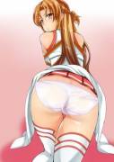 Asuna Wants Your Cream On Her Ass