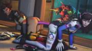 Tracer And D.va Taking A Dildo Together(Unidentifiedsfm)