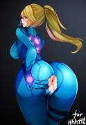 Samus Having A Wardrobe Malfunction (Dr. K)