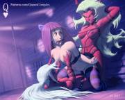 Scanty And Kneesocks Dominating Stocking (Queencomplex) [Panty And Stocking With ...