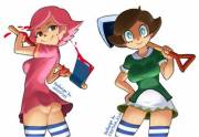 Ac Villager Girls (First Two Colored)