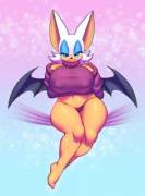 Rouge Really Fills Up Her Sweaters. (Nitro) 