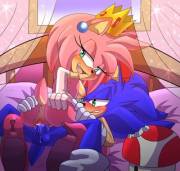 Sonic And Princess Amy [Angelofhapiness]