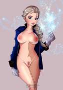 Elsa Doesn't Need Help Getting Warmed... [Hotdesigns2]