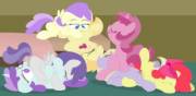 A Big Background Filly Orgy (And An Apple Bloom For Good Measure) By Yours Truly. ...
