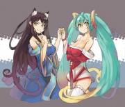 Ahri Sona And Sona Ahri!