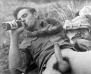 1940'S Cracking A Cold One In Hawaii