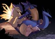 Typhlosion And Lucario [Roy]