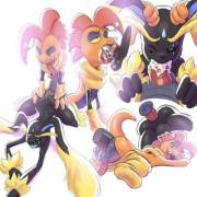 Scrafty And Lopunny Sharing Each Other [Gerkk]