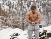 Flexing In The Snow