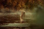 Misty Pond Bather